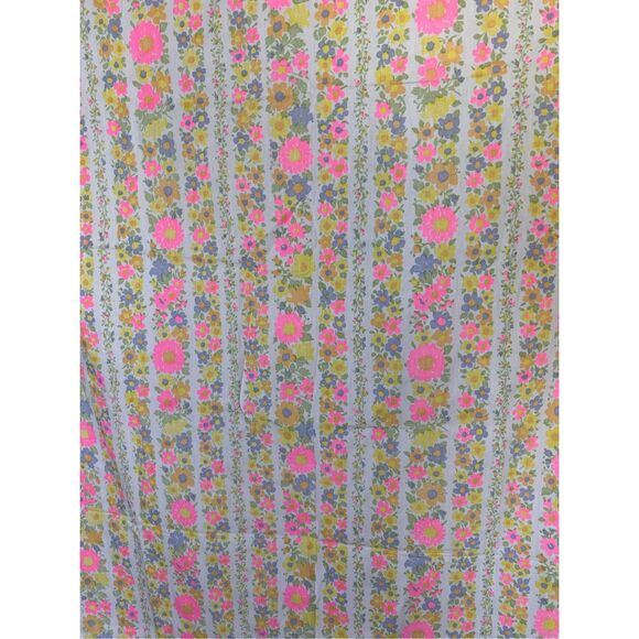 Vintage flower power fabric 1970s - Picture 5 of 5